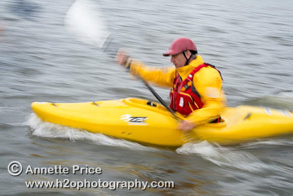On-the-water. Training kayak paddlers to rescue swimmers