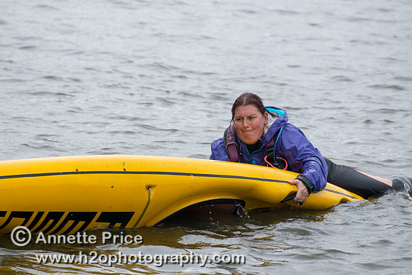On-the-water. Training kayak paddlers to rescue swimmers