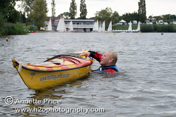 On-the-water. Training kayak paddlers to rescue swimmers