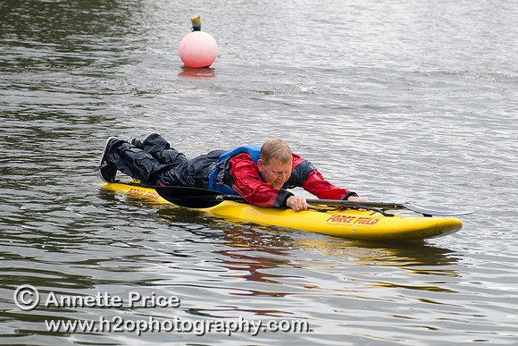 On-the-water. Training kayak paddlers to rescue swimmers