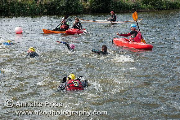 On-the-water. Training kayak paddlers to rescue swimmers