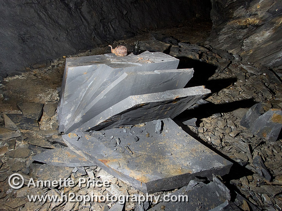 Cwmorthin Slate Mine, north Wales, UK