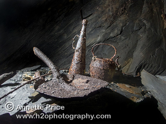 Cwmorthin Slate Mine, north Wales, UK