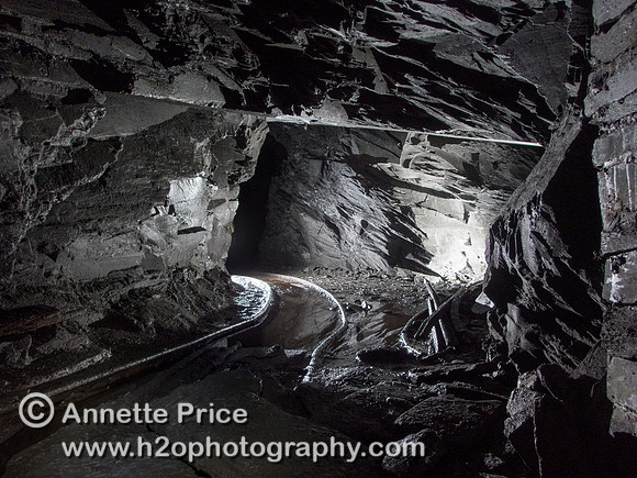 Penarth slate mine, north Wales, UK