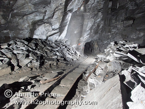 Penarth slate mine, north Wales, UK