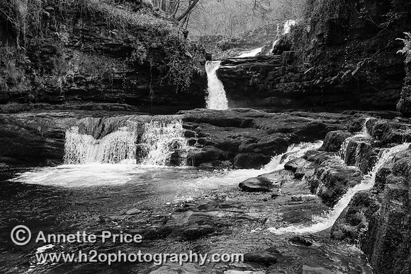 Sgwˆd Isaf Clun-Gwyn. Ystradfellte waterfalls, south Wales, UK