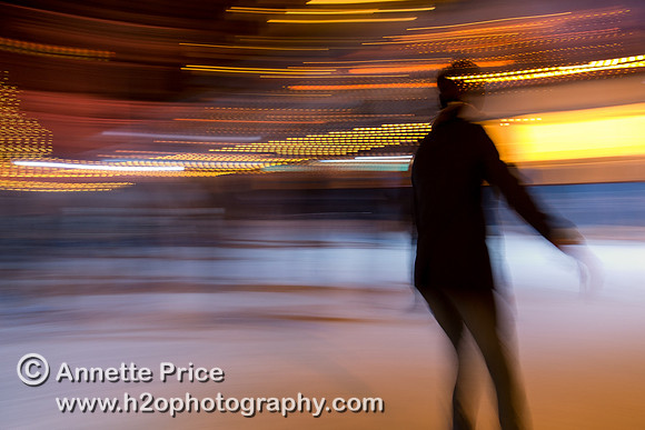 Ice skating in central London