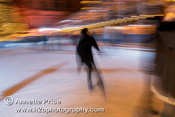 Ice skating in central London