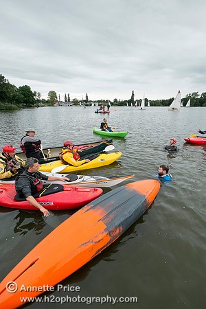 On-the-water. Training kayak paddlers to rescue swimmers