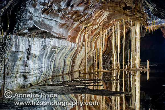 'The Columns' Ogof Ffynnon Ddu cave, South Wales, UK