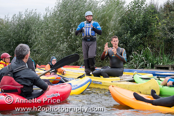 On-the-water. Training kayak paddlers to rescue swimmers