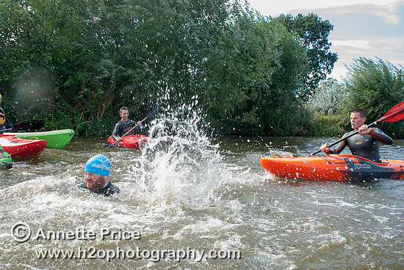 On-the-water. Training kayak paddlers to rescue swimmers
