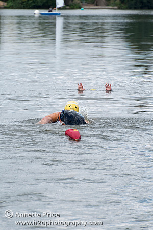 On-the-water. Training kayak paddlers to rescue swimmers