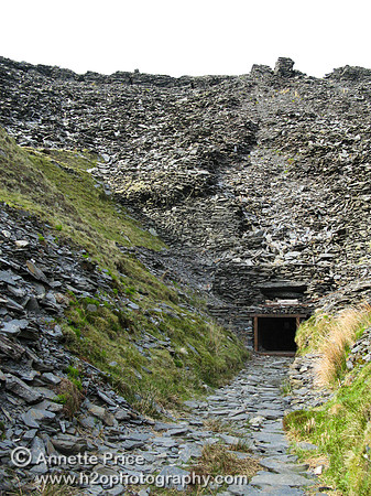 The Entrance to Cwmorthin Slate Mine, north Wales, UK
