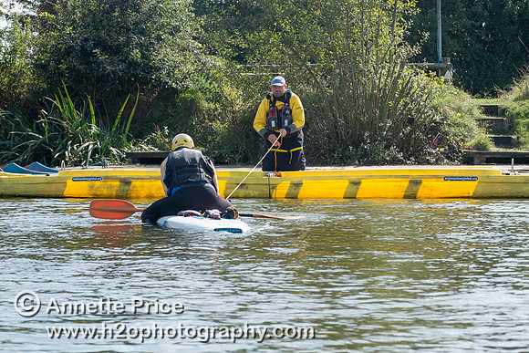 On-the-water. Training kayak paddlers to rescue swimmers