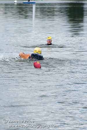 On-the-water. Training kayak paddlers to rescue swimmers