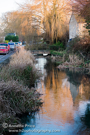 Ashton Keynes village. This is the first village which the River Thames flows through.
