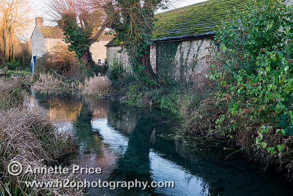 Ashton Keynes village. This is the first village which the River Thames flows through.