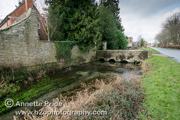 Ashton Keynes village. This is the first village which the River Thames flows through.