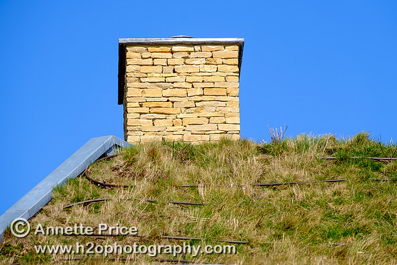 Roof top. The Habitat House. Lower Mill Estate, Cotswolds.
