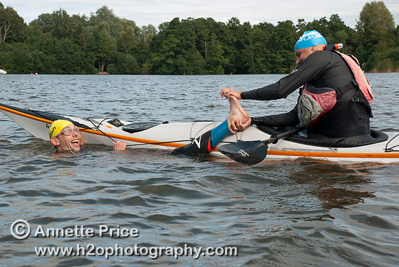 On-the-water. Training kayak paddlers to rescue swimmers