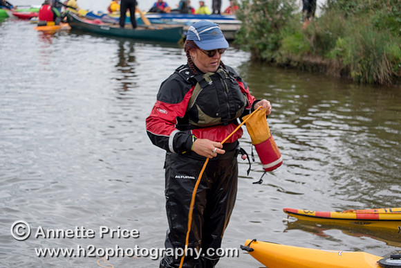 On-the-water. Training kayak paddlers to rescue swimmers