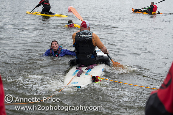 On-the-water. Training kayak paddlers to rescue swimmers