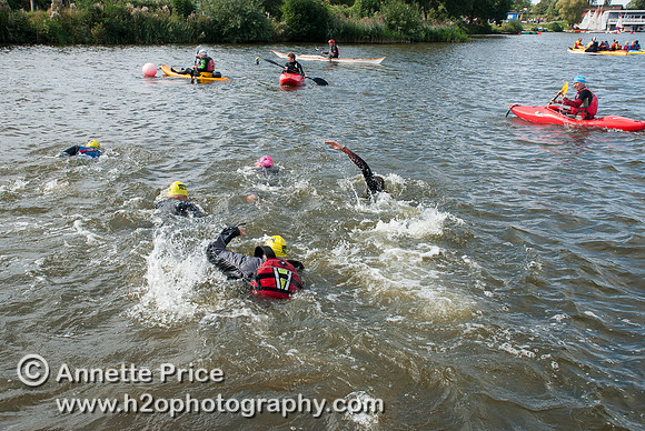 On-the-water. Training kayak paddlers to rescue swimmers