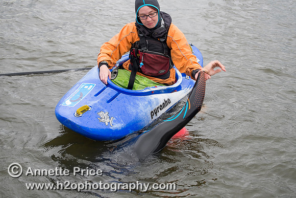 On-the-water. Training kayak paddlers to rescue swimmers