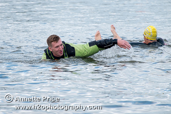 On-the-water. Training kayak paddlers to rescue swimmers