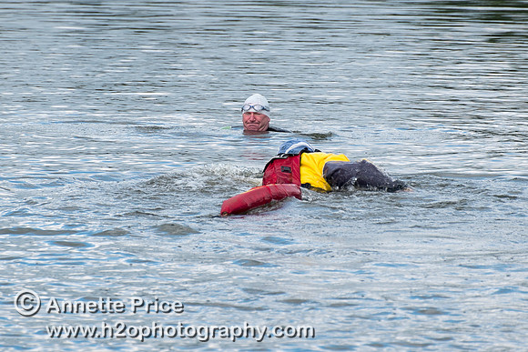 On-the-water. Training kayak paddlers to rescue swimmers