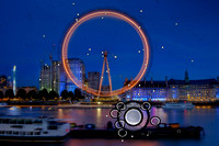 Eight days after the operation with both eyes open.  London Eye.