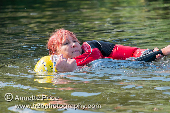 On-the-water. Training kayak paddlers to rescue swimmers