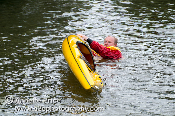 On-the-water. Training kayak paddlers to rescue swimmers
