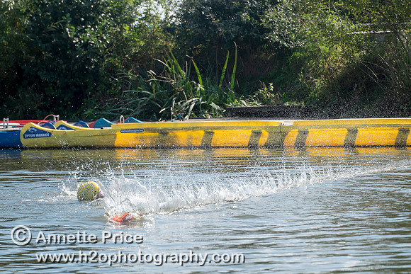 On-the-water. Training kayak paddlers to rescue swimmers