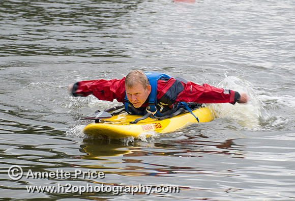 On-the-water. Training kayak paddlers to rescue swimmers