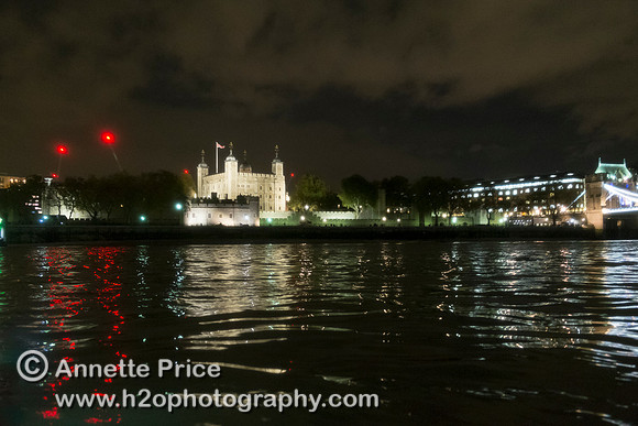 Tower of London. River Thames.