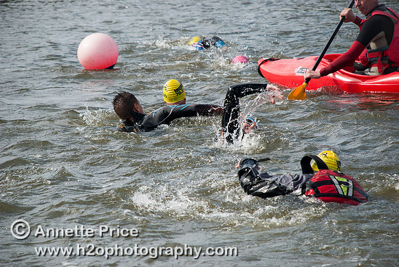 On-the-water. Training kayak paddlers to rescue swimmers