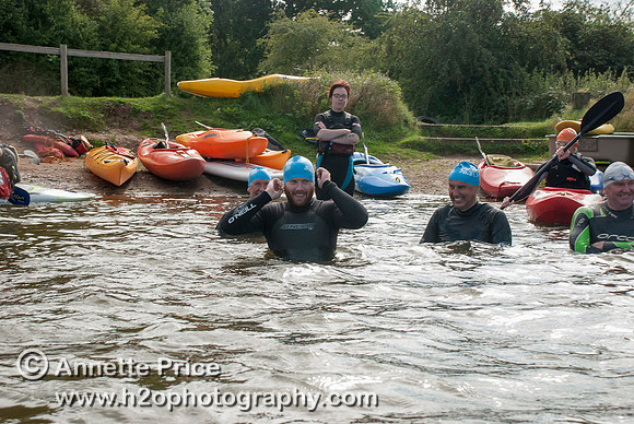On-the-water. Training kayak paddlers to rescue swimmers