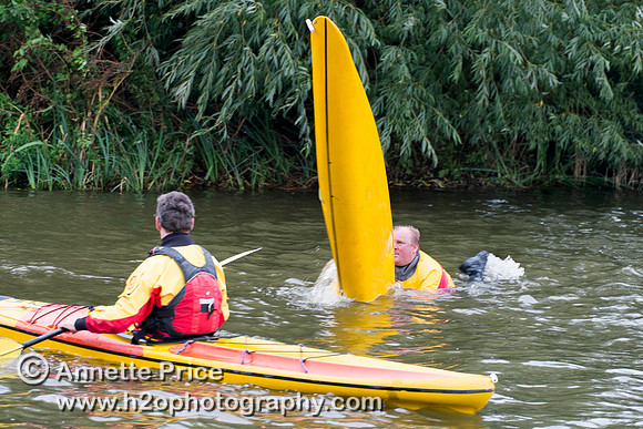 On-the-water. Training kayak paddlers to rescue swimmers