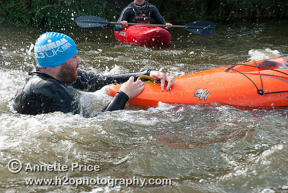 On-the-water. Training kayak paddlers to rescue swimmers