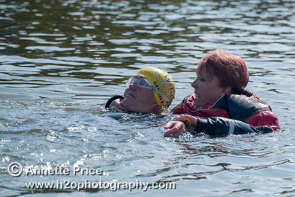 On-the-water. Training kayak paddlers to rescue swimmers