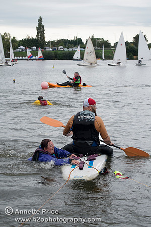 On-the-water. Training kayak paddlers to rescue swimmers