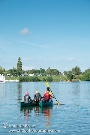 On-the-water. Training kayak paddlers to rescue swimmers