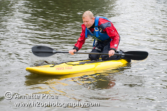 On-the-water. Training kayak paddlers to rescue swimmers