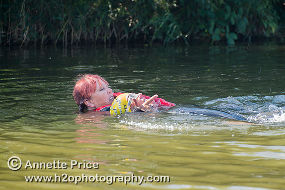 On-the-water. Training kayak paddlers to rescue swimmers