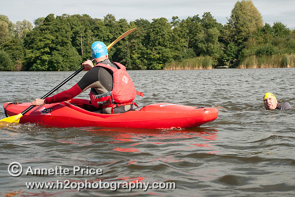 On-the-water. Training kayak paddlers to rescue swimmers