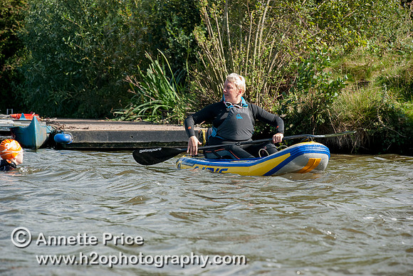 On-the-water. Training kayak paddlers to rescue swimmers