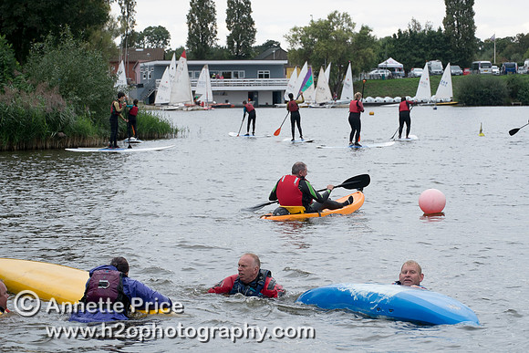 On-the-water. Training kayak paddlers to rescue swimmers