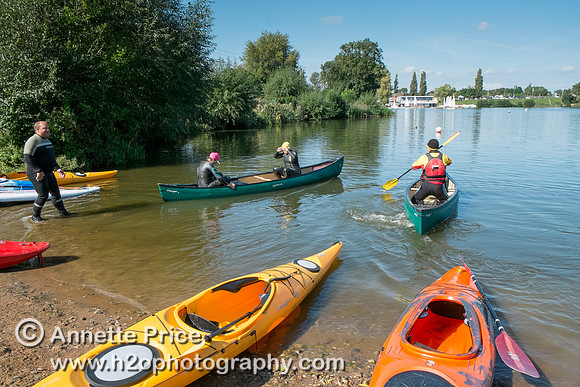 On-the-water. Training kayak paddlers to rescue swimmers